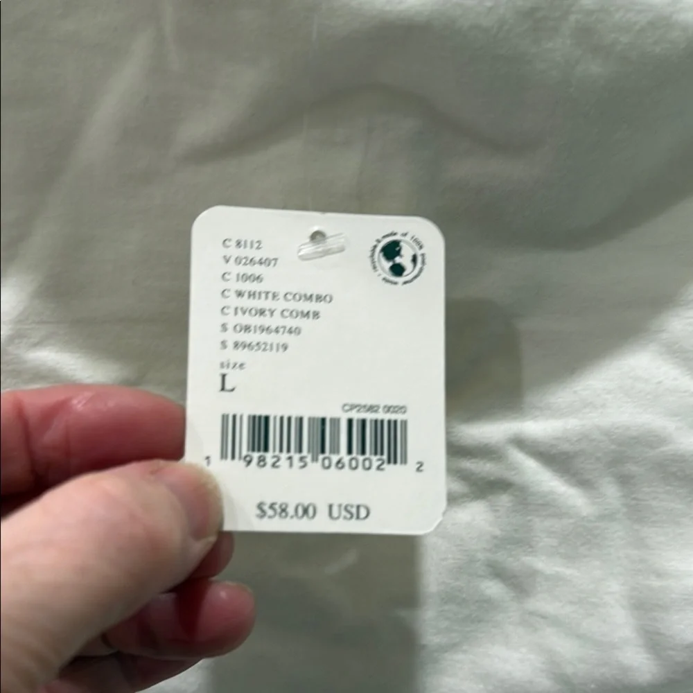 Free People White and Navy Tank TopFree People Bodega tube top - Picture 10 of 10